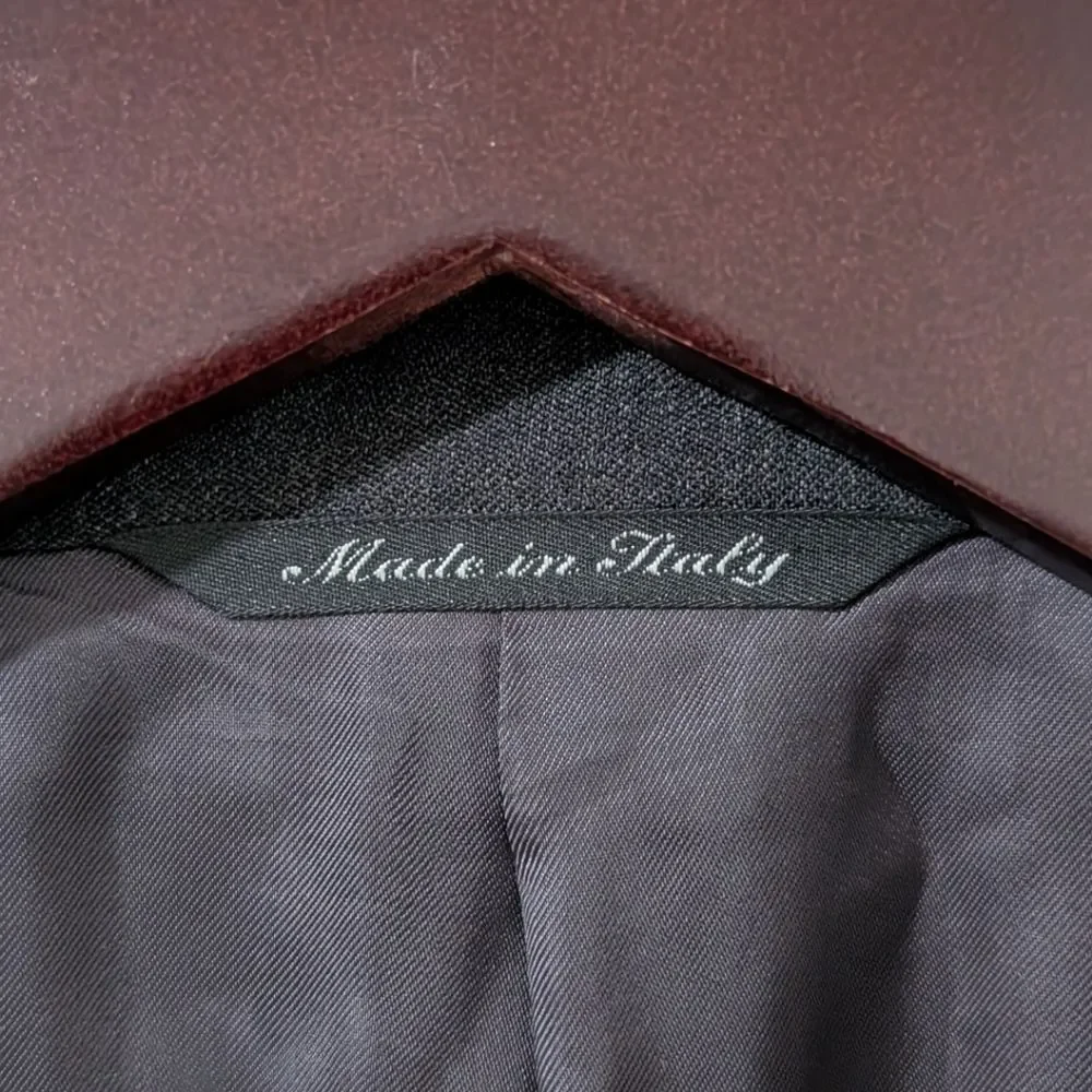 Canali Italy Charcoal Grey 100% Pure Wool Blazer Sport Coat EU 54L / US 44L